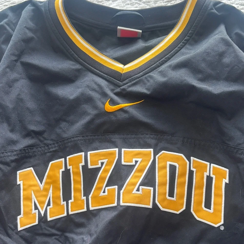 Nike Black & Gold Mizzou V-Neck Pullover